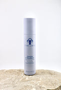 Circadian skincare bottle on a textured surface with a white background