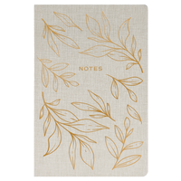 Gold Leaves Notes Journal